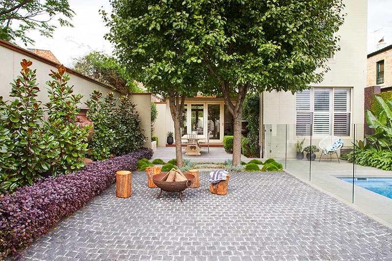 Paved Outdoor Entertaining Area